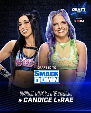  Indi Hartwell and Candice LeRae | 2024 美国职业摔跤 Draft on Night Two | April 29, 2024