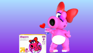 Birdo loves these themed Up&Up diapers!