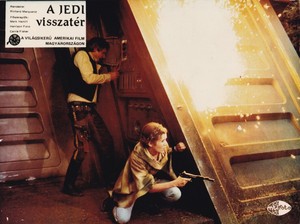 Han and Leia | سٹار, ستارہ Wars: Episode VI - Return of the Jedi | Hungarian lobby card | 1983