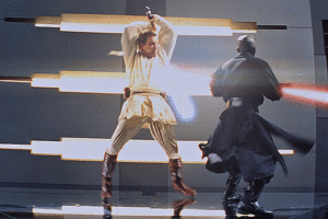  Obi-Wan vs Darth Maul | star, sterne Wars: Episode I - The Phantom Menace | 25th Anniversary
