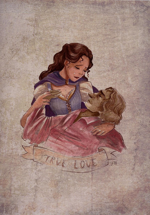  Rumplestilskin/Belle Drawing - At Least I Got To See Ты One Last Time