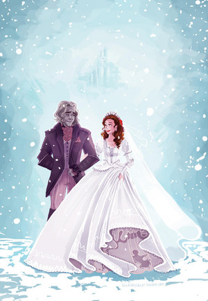 Rumplestilskin/Belle Drawing - Winter Wedding