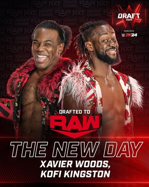  The New Day: Kofi Kingston and Xavier Woods | 2024 डब्ल्यू डब्ल्यू ई Draft on Night Two | April 29, 2024
