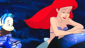 Walt Disney Screencaps – Flounder & Princess Ariel