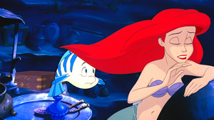  Walt 디즈니 Screencaps – 가자미, 넙치 & Princess Ariel