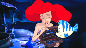  Walt ディズニー Screencaps – Princess Ariel & ヒラメ