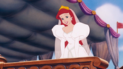  Ariel's white wedding dress
