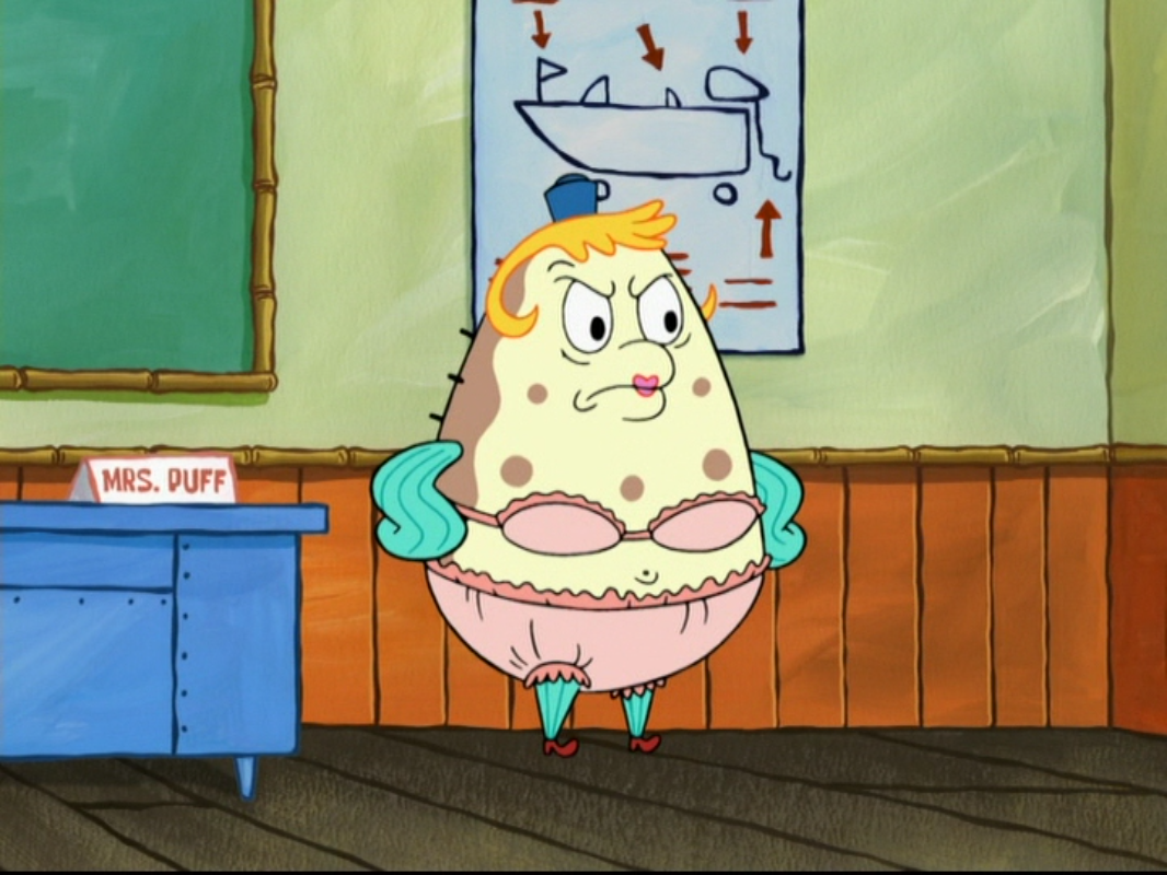 Did u ever have a crush on Mrs. Puff and still do? 