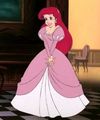 Ariel's pink ballgown