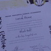 A zoom up of my certificate so you can see my name... Sorry for the blur my camera sucks D: larrah111 photo