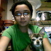 HAHA! she finally looked at the computer xD lol this is me and Pebbles! I call her Tootsie Roll :D Aphrodite100 photo