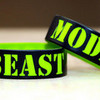 Make your message stand unique with dual layer wristbands.  wristbands photo