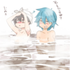 me and black star at the hot springs genderbentkid photo