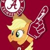 Applejack goes for Alabama ROLL TIDE YALL!!!!!!!!!  cannibalZoey photo