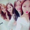 Luna, Eunji, Ailee & Solar :-*B-) Red3Scarlet photo