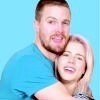 Stephen Amell and Emily Bett Rickards // New Spot Icon smile19 photo