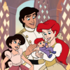 this is such a sweet picture with King Eric, Queen Ariel, Princess Melody & baby Prince Aaron!!!!!!! RobinKF photo