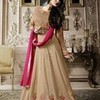Beige Colored Heavy Georgette Heavy Embroidered Semi Stitched Salwar Suit  matthewe273 photo